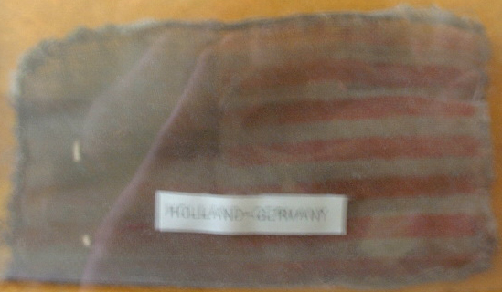 The American Flag from Bill's uniform during his time in Holland and Germany, after Normandy.