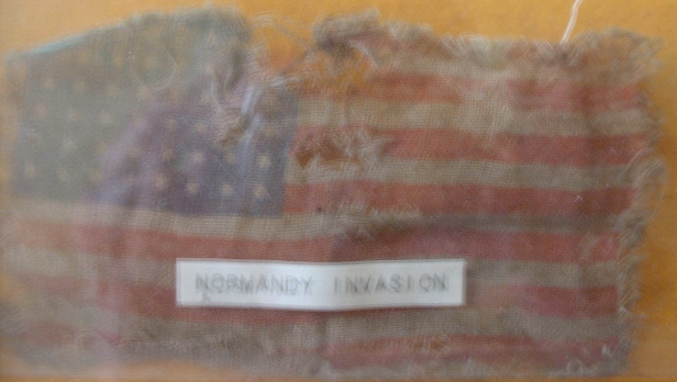 The American Flag from Bill's uniform during the Normandy invasion.
